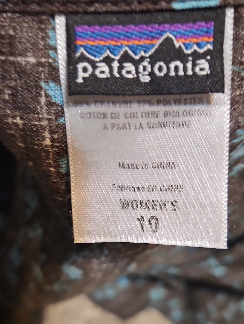 Patagonia Brown Floral-Print Midi Dress with Blue Accents - Picture 8 of 9
